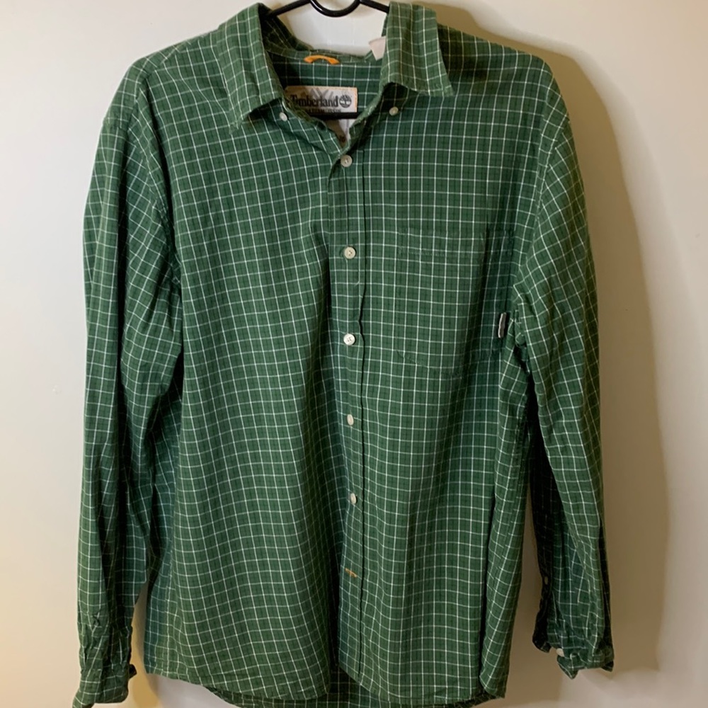 Timberland button down shirt. Size L.